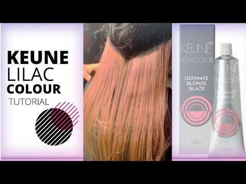 KEUNE LILAC COLOUR TUTORIAL || BUSHRA’S BEAUTY SALON