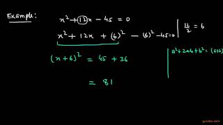 How to factorize a quadratic equation by using completing square method   Math Lessons