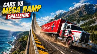 Cars vs Mega Ramp Challenge – Insane Jumps & Epic Crashes | BeamNG Drive screenshot 5