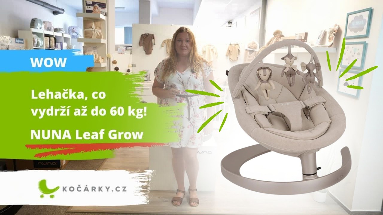 Tahle lehačka není jen pro novorozence! Nuna Leaf Grow pro děti až do 60 kg.