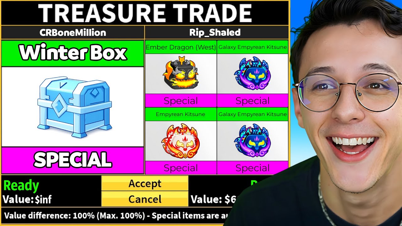 J'ai TRADE pendant 24h, 20 Winter box ! (blox fruits)