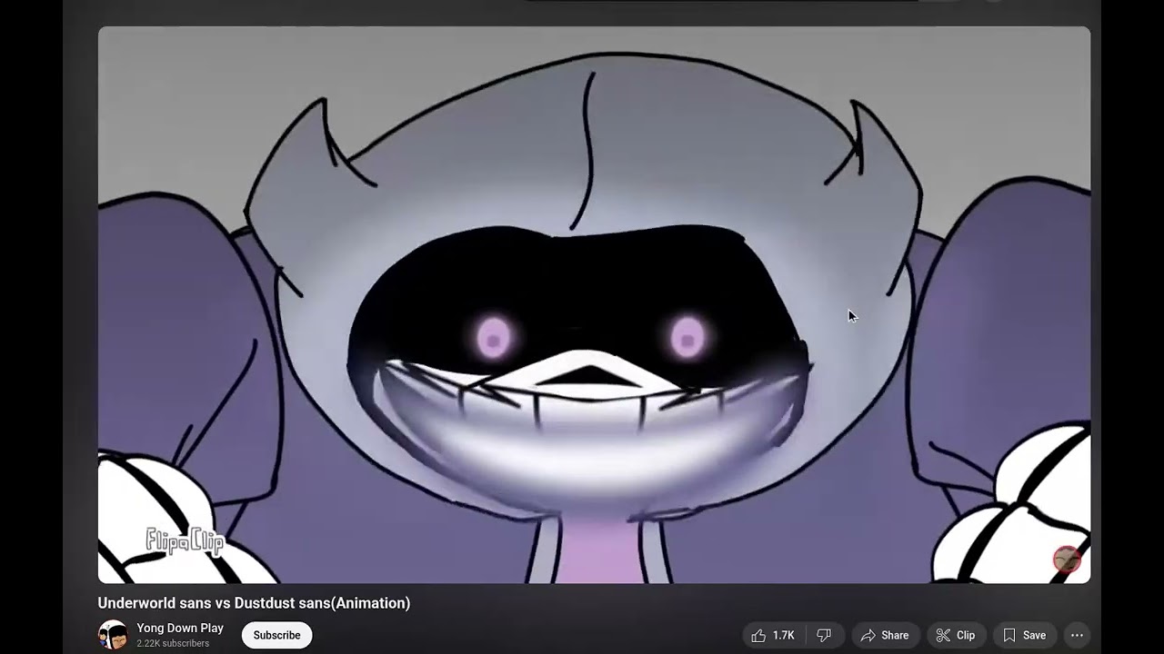 reacting to Underworld sans vs Dustdust sans(Animation} [flashing lights warning]