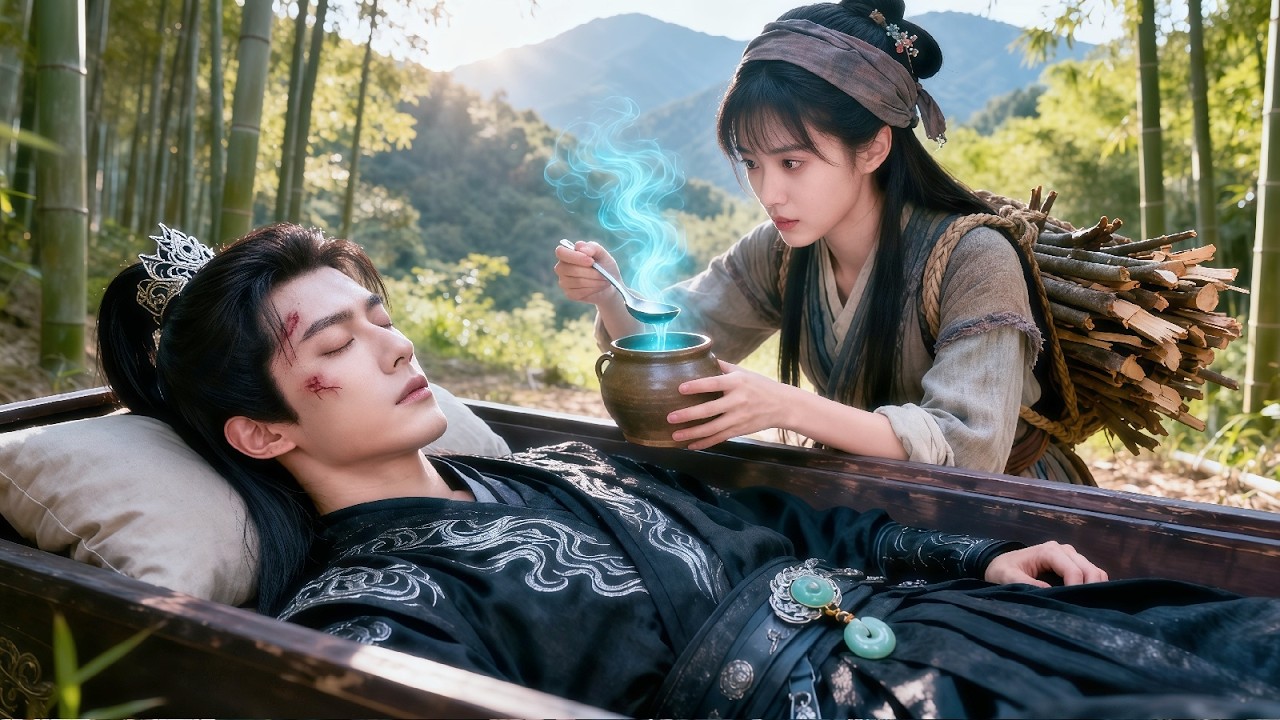 Köylü kız, mezardaki adamı sihirli iksirle canlandırır.✨ Adam prens çıkar 👑 ve aşk başlar!❤️