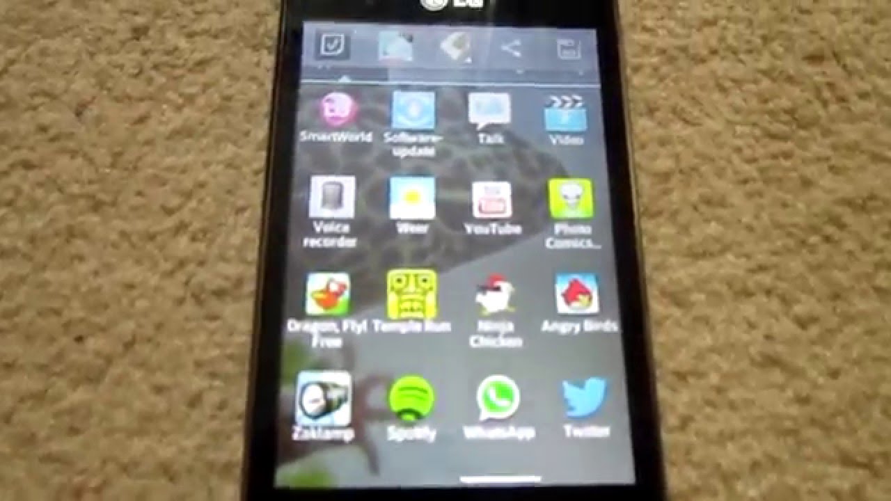 screenshot LG Optimus L5 - YouTube