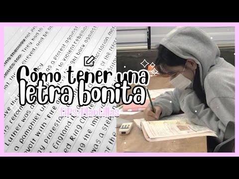 ✍ CÓMO TENER UNA LETRA BONITA Y LEGIBLE ?? | Guía básica [ fácil y rápido ]