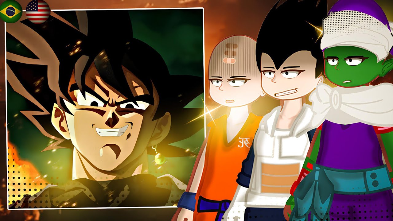 Past Dragon Ball React to Goku Black - Gacha React 🇱🇷/🇧🇷