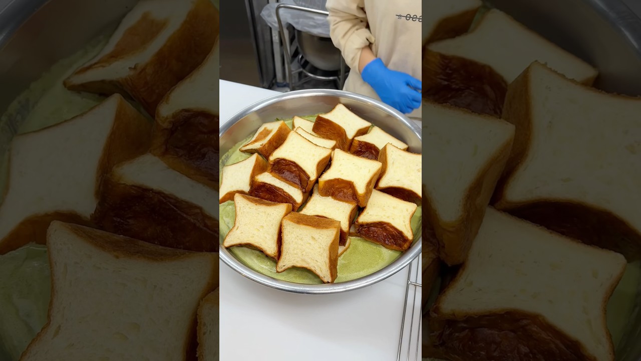 濃厚抹茶のフレンチトースト # #japanesefood