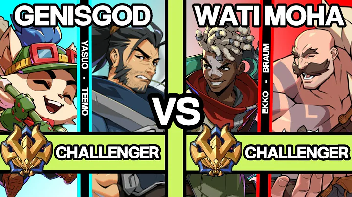 2XKO ▰ RANK 1 EU GENISGOD (Yasuo-Teemo) vs WATI MOHA (Ekko-Braum) ▰ 2XKO Pro Replays