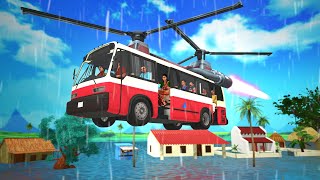 हेलीकाप्टर बस हिंदी कहानियाँ Hindi Kahaniya - Helicopter Bus Comedy Video - Hindi