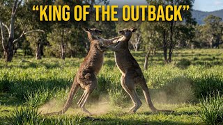 Kangaroo Dominance Fight in the Australian Outback