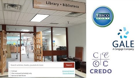 Access and search library databases