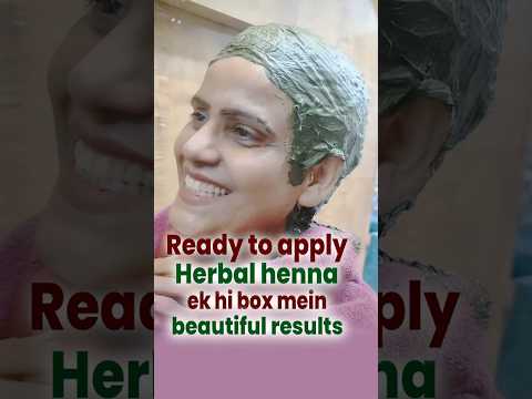 Ready to apply herbal henna Ek hi box mein beautiful results