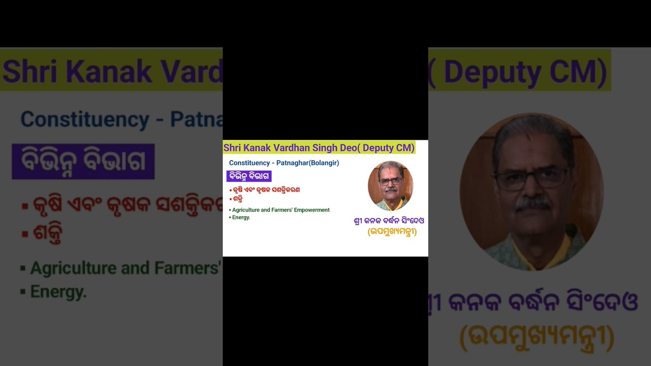 New deputy chief minister of odisha 