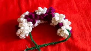 Real jasmine crocet 🌺🌻🌹🌷flower Gajra ||very pretty crocet Gajra 2026