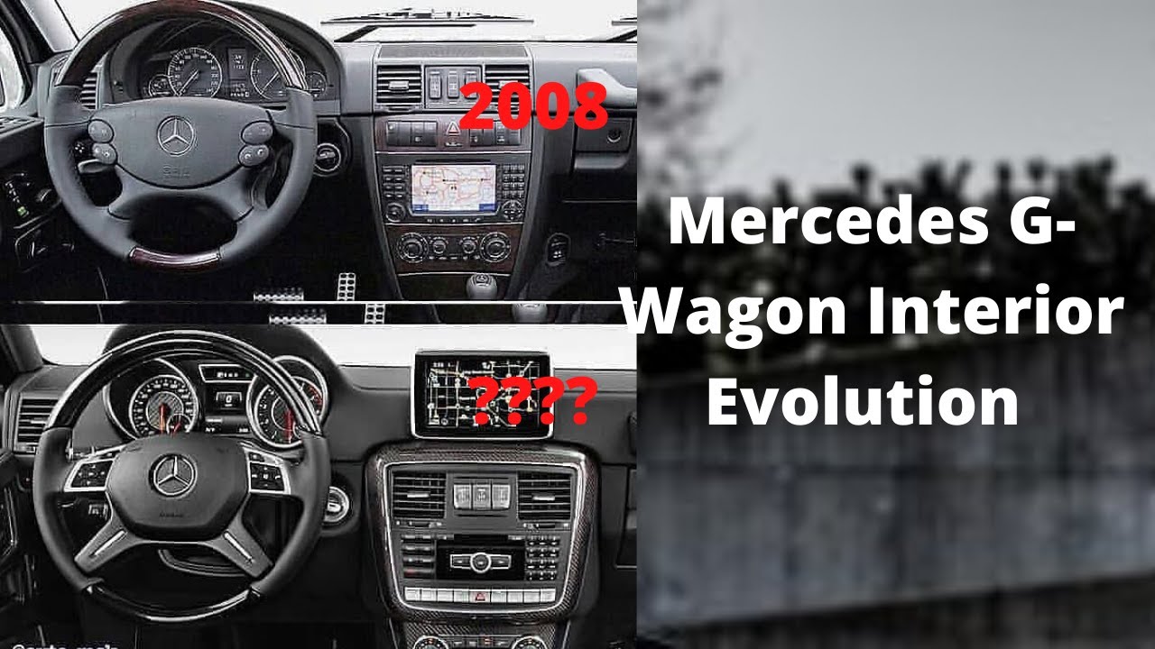 Mercedes G-Wagon Interior Evolution|g klasa|g wagon|