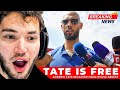 Adin Ross Reacts To Andrew Tate Being Free