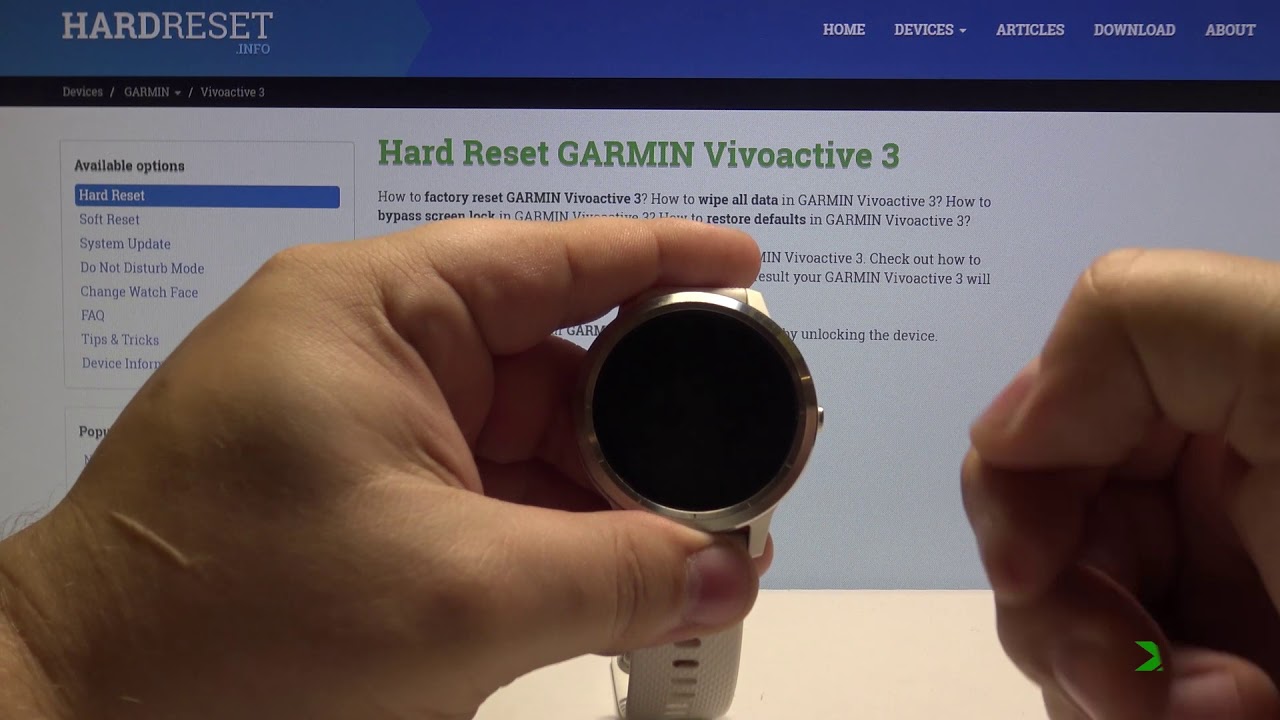 How to do a reset on GARMIN 3? - HardReset.info