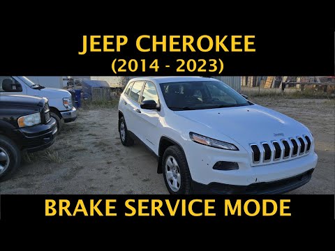 Jeep Cherokee – HOW TO PLACE REAR BRAKES IN BRAKE SERVICE MODE (2014 – 2023)