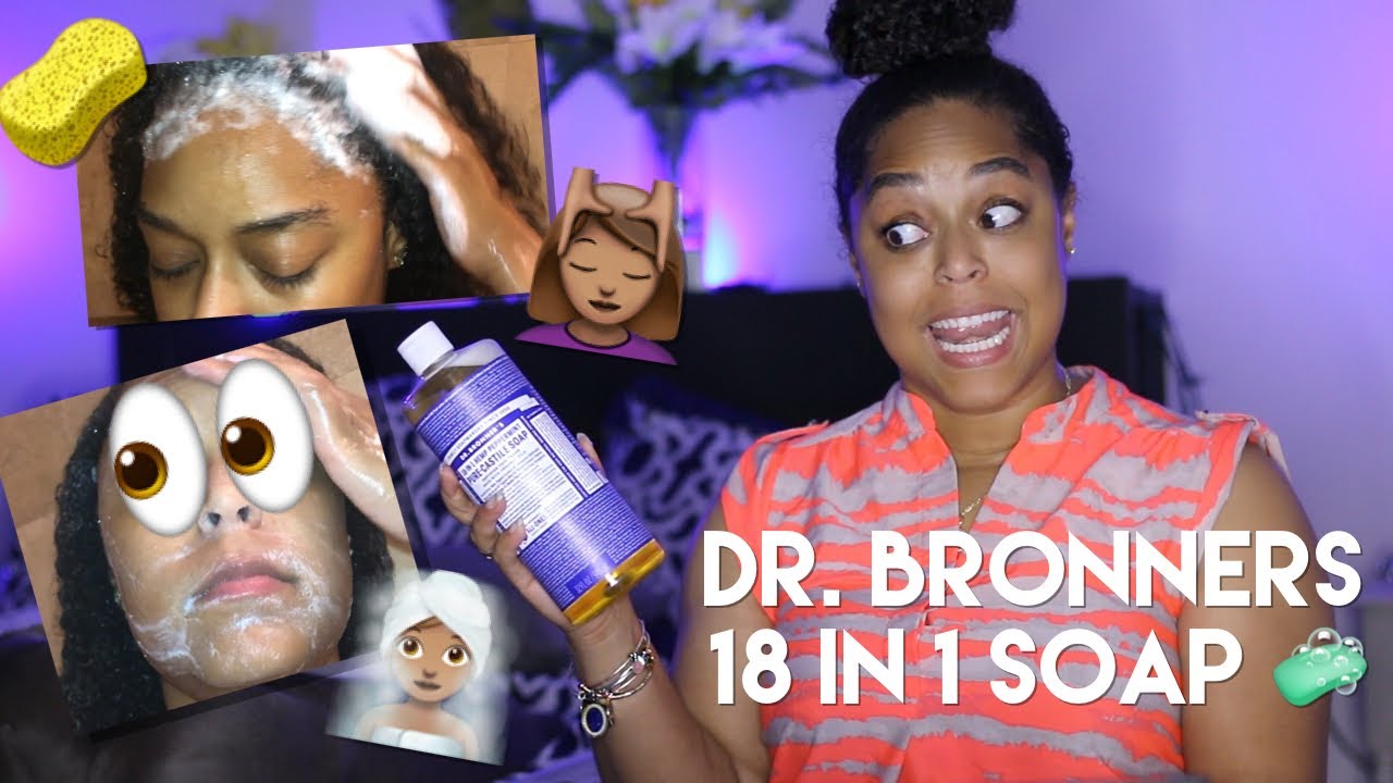 Dr Bronners 18 In 1 Soap On Natural Hair Shampoo Body Wash
