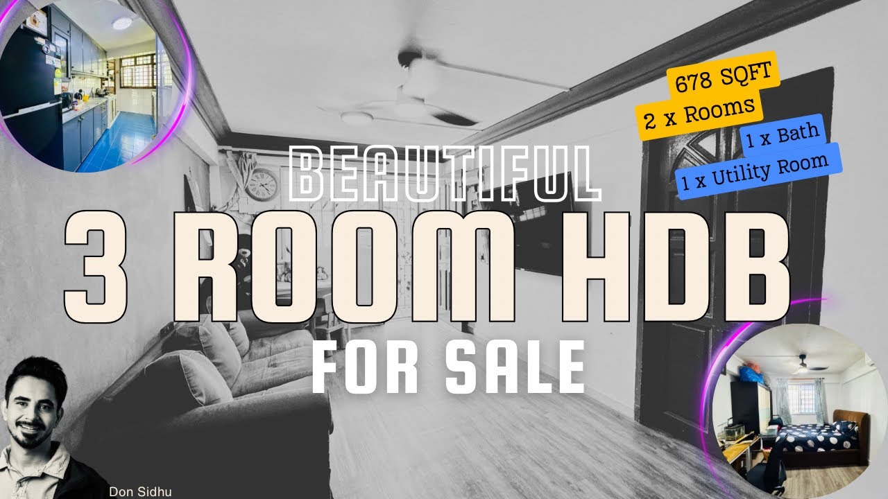 Inside 3 Room HDB flat | For Sale | 44 Bendemeer Road