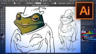 Tutorial illustrator cómo diseñar un personaje BÁSICO con herramientas basicas.