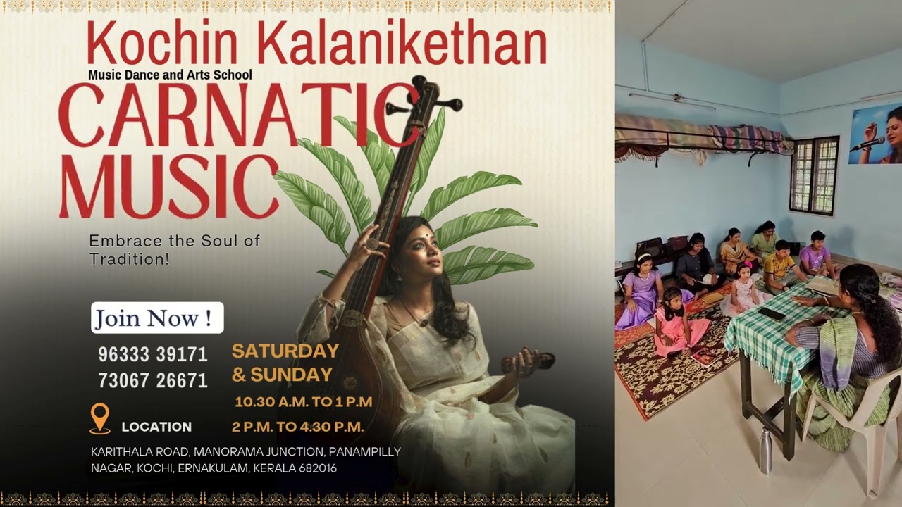 Discover the Magic of Carnatic Music – Enroll Now! || Music classes || kochin kalanikethan