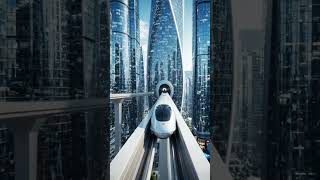 the mono rail going to the tunnel road building upper inside#lifeisbutadream #dream #