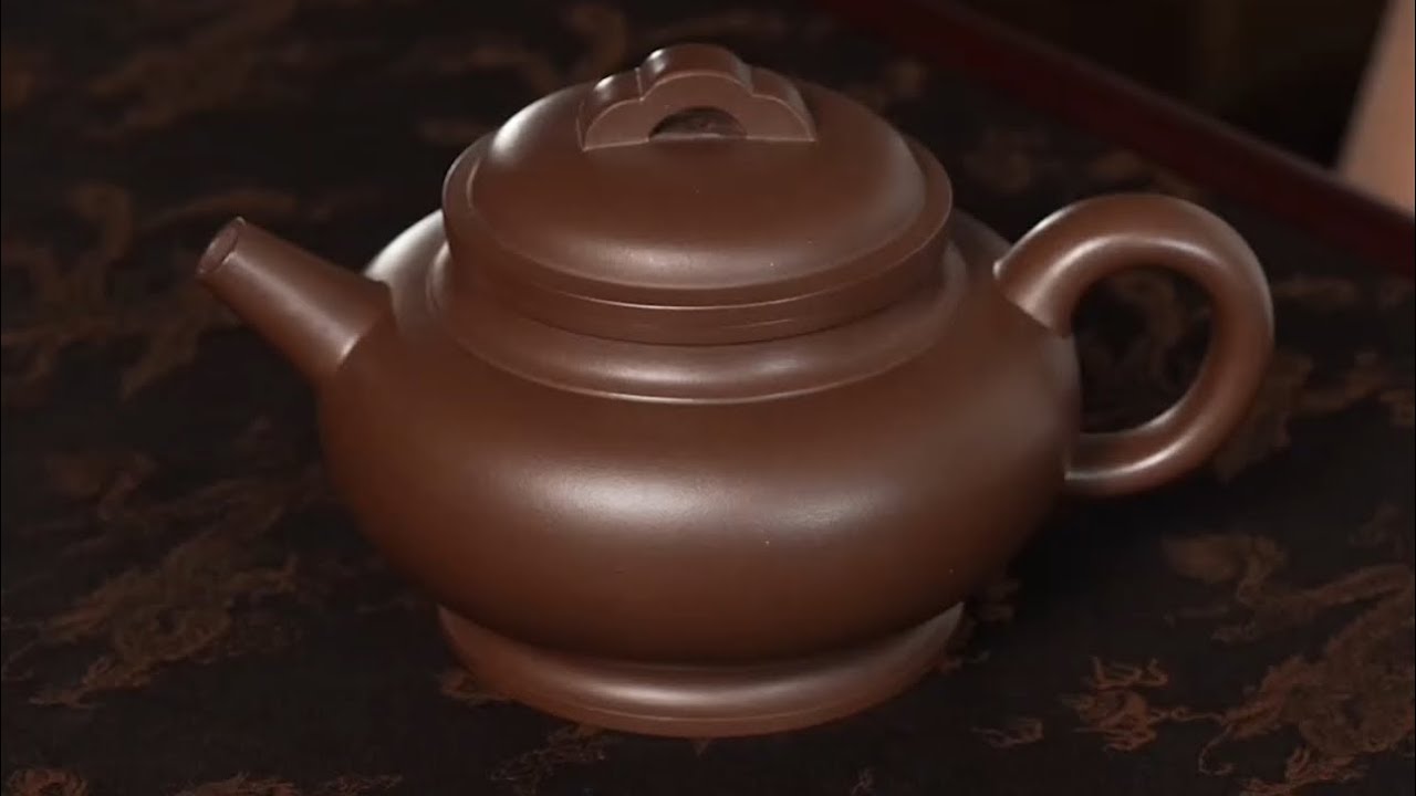 宜兴紫砂壶黄龙山原矿四号井老紫泥料全手工制作云桥壶#紫砂壶#茶道#文