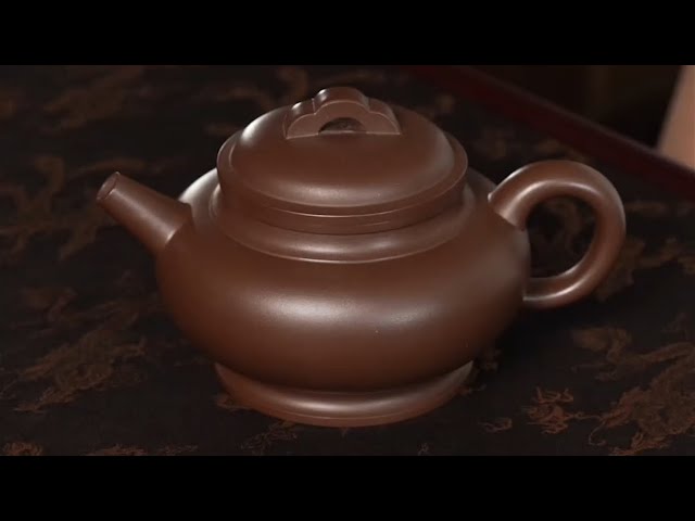 宜兴紫砂壶黄龙山原矿四号井老紫泥料全手工制作云桥壶#紫砂壶#茶道#文 