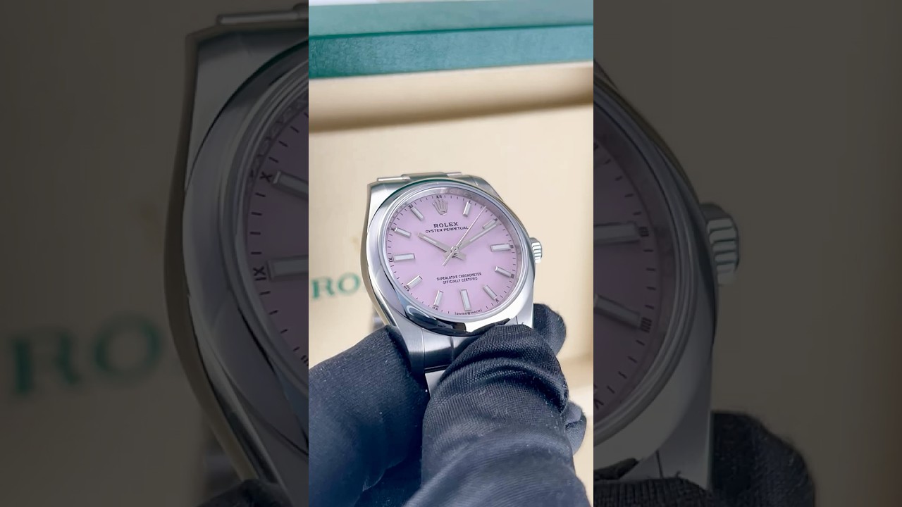 ROLEX OYSTER PERPETUAL 34MM CANDY PINK DIAL (2025)