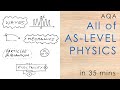 All of AS PHYSICS in 35 mins (AQA)