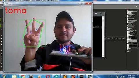 Python Opencv + Arduino. Reconocimiento de gestos.