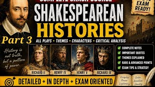 Shakespearean History Plays Notes Part 3 | Complete Exam Guide #ugtrbenglish 