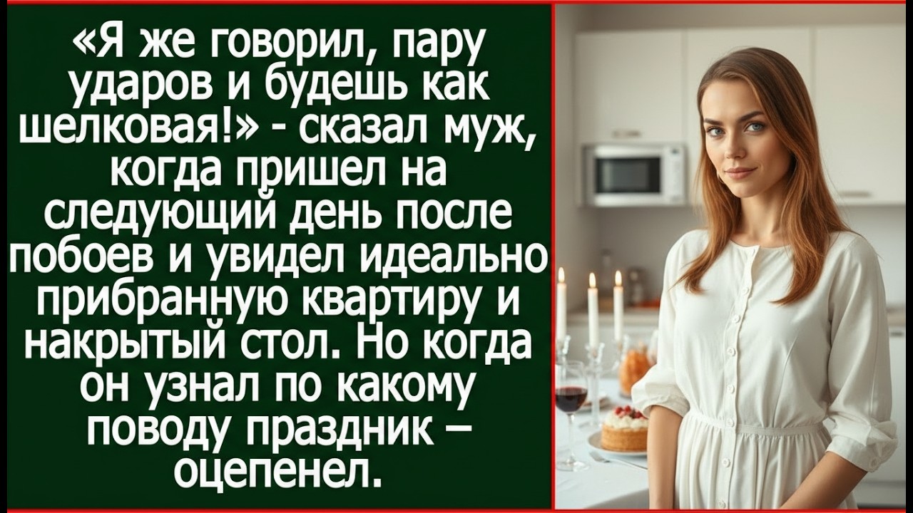 «Я же говорил, пару ударов и будешь как шелковая!» - сказал муж, но уже через 5 минут...