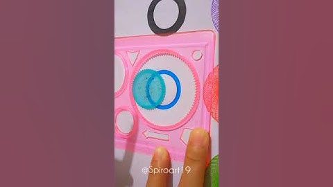 Spirograph Design Satisfying Art #shorts #viral #trending #art #satisfying