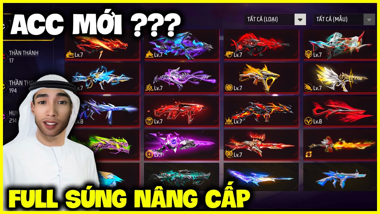 Đức Mõm Đã Có Acc Mới, FULL SÚNG NÂNG CẤP Và 800 Cái Áo !!!