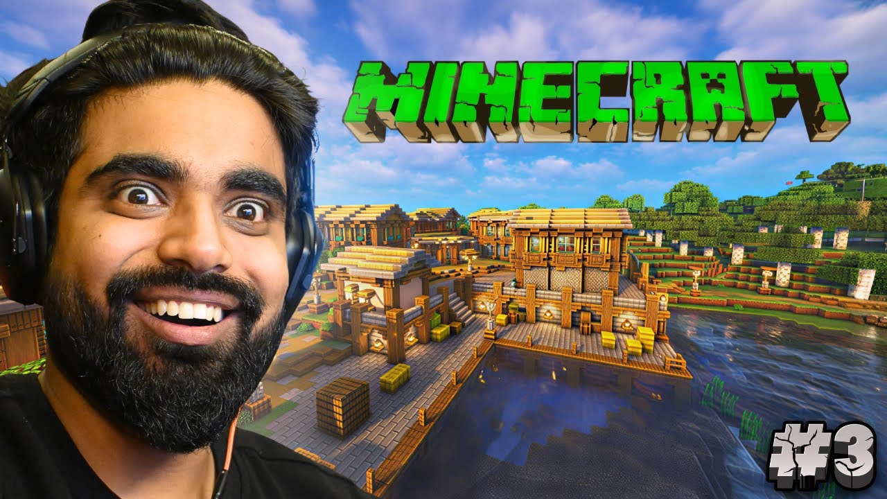 FINALLY FOUND A VILLAGE IN MINECRAFT 🏡 😁#3 - YouTube
