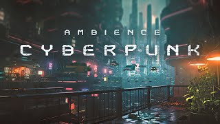 ┆◈ Cyberpunk Ambience ◈┆🌧️ Sounds of Rain & Flying Cars ◈ Blade Runner Vibes 🎧 Sleep/Relax/Study