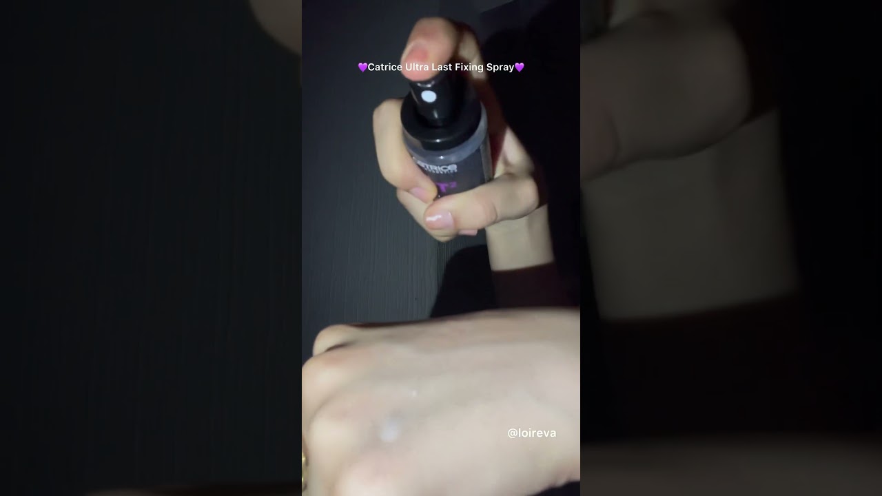 This catrice fixing spray really locks it in 