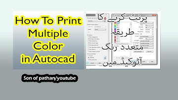 How to print a multiple color in autocad