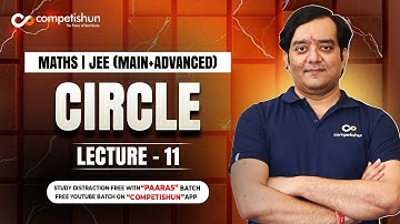 #11- Circle  IIT JEE Maths Online Free video Lectures