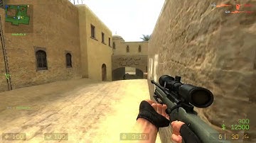 Counter Strike Source Dust 2 Bots #93 Only Sniper Rifles
