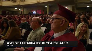 101-year-old WWII Veteran Accepts Diploma after Eight Decades