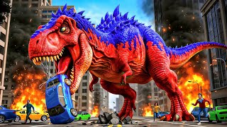 Dinasour Family City Simulator | Dinosaur Destroyed the City | Android Gameplay 3D screenshot 4