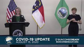 Buncombe County COVID-19 Community Update (August 13, 2020)