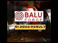 Balu forge 🔥results visual Q1 2025 #shorts