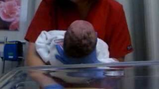 Chase's First Bath
