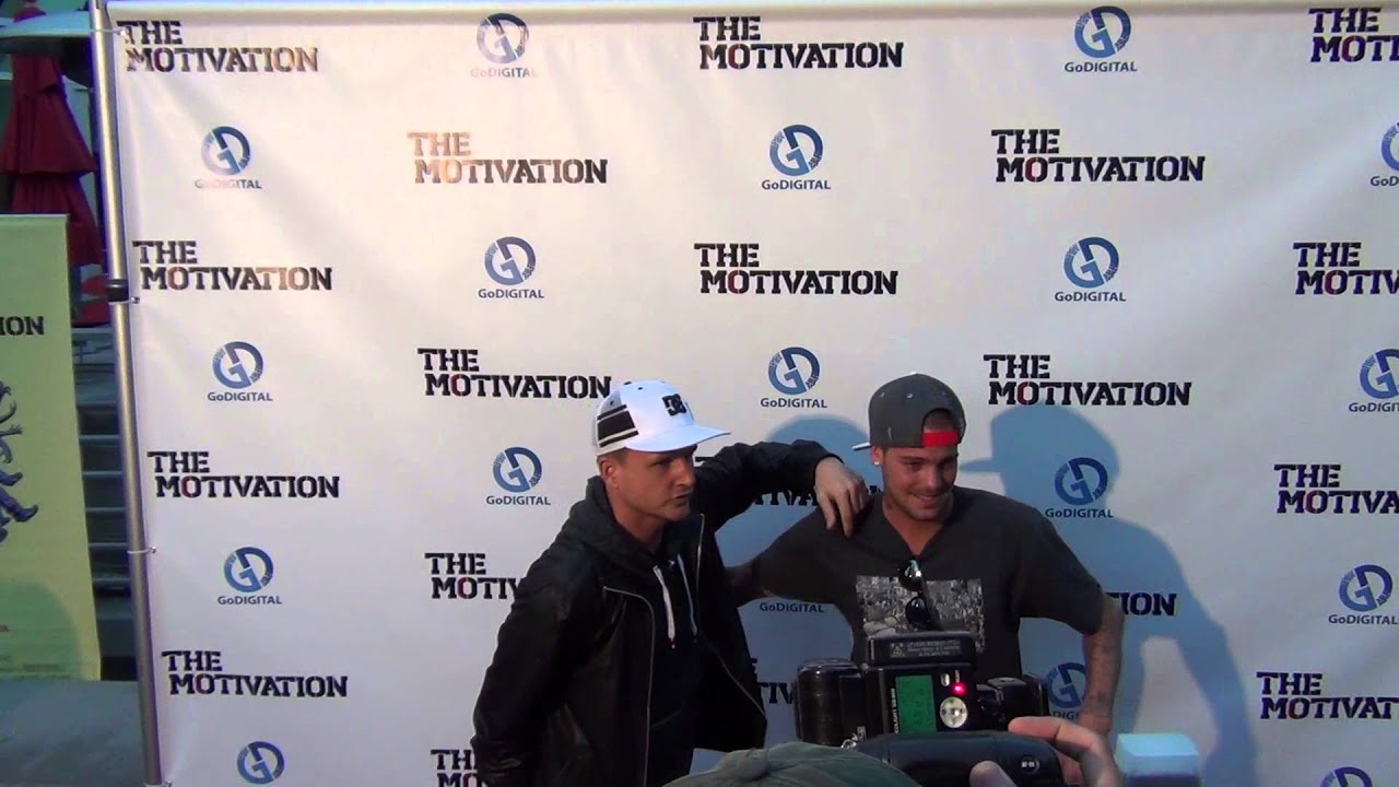 Ryan Sheckler and Rob Dyrdek outside the ArcLight Theatre in Hollywood