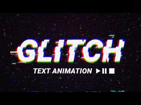 Glitch Text Animation Effect + PSD Template | Photoshop Tutorial