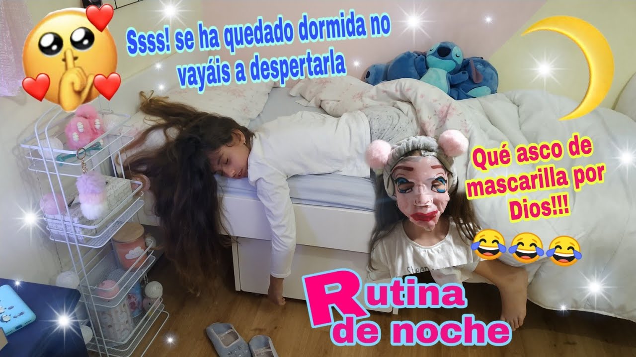 VLOG 5 RUTINA de noche/preparándome antes de dormir/me pongo una horrible mascarilla hidratante